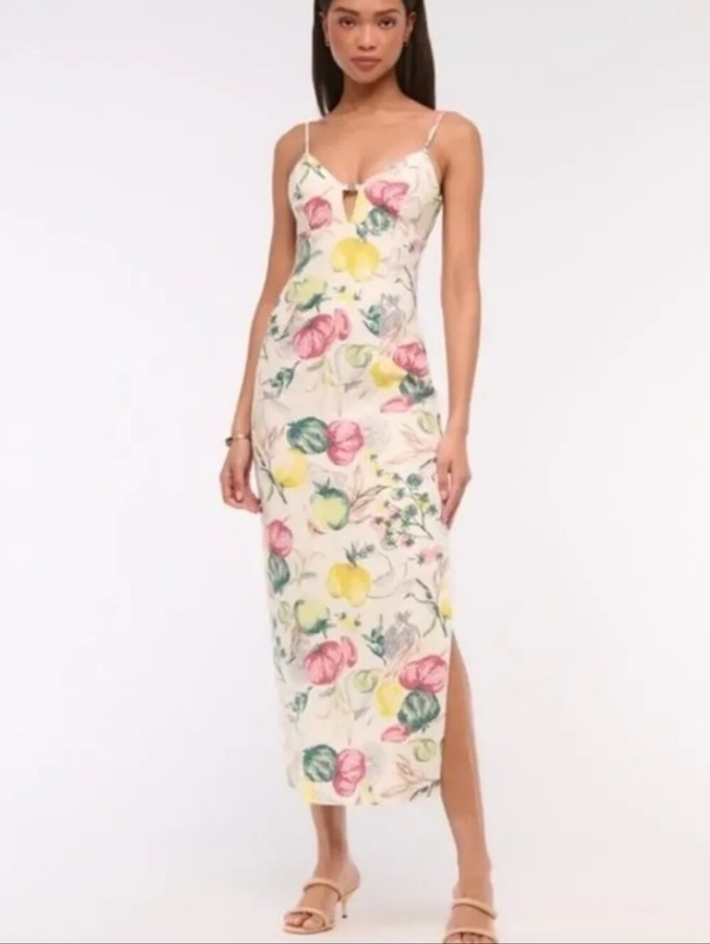 NWT Abercrombie & Fitch Linen Midi Dress